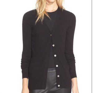 Vince skinny ribbed cashmere cardigan